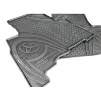 Toyota Landcruiser Prado Rear Rubber Floor Mats Set 08/2009 - Current