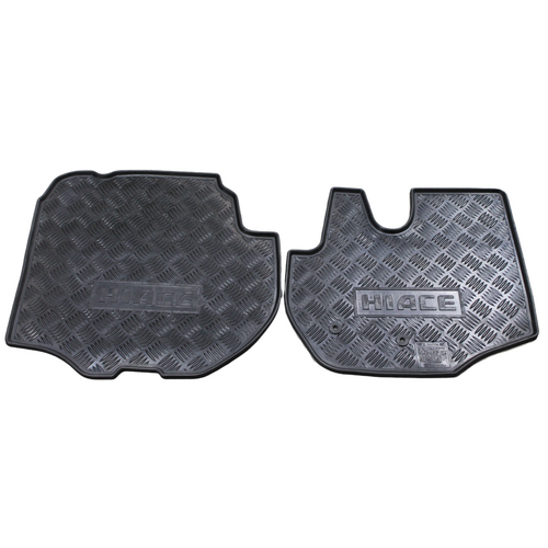 Toyota HiAce LWB Front Rubber Floor Mats Set 2005 - 2019