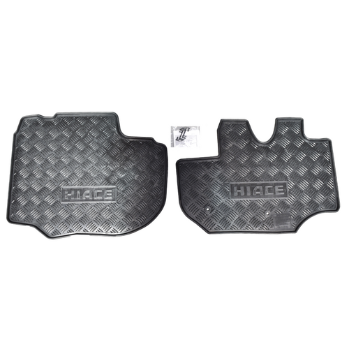 Hiace SLWB Commuter Front Rubber Floor Mats Set 2005 - 2019 