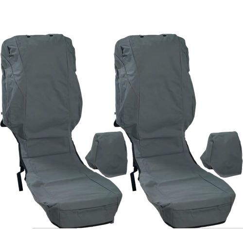 Toyota Hilux Dual Cab Front Canvas Seat Covers 2015 - Current